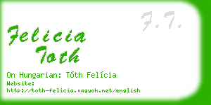 felicia toth business card