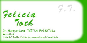 felicia toth business card